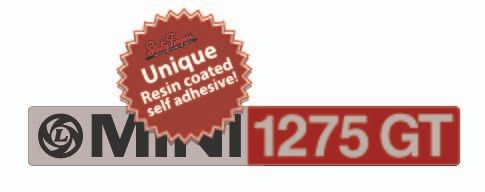 BL rectangular Rear Badge Insert 1275 GT