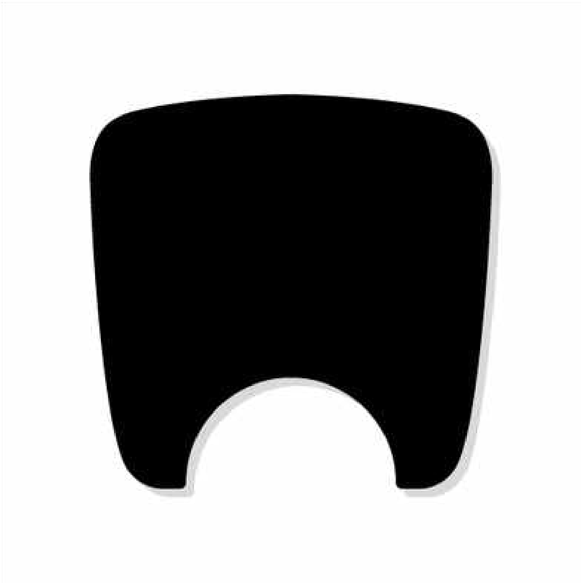 Peugeot 106 S2 Boot Lock Decal Plain Black