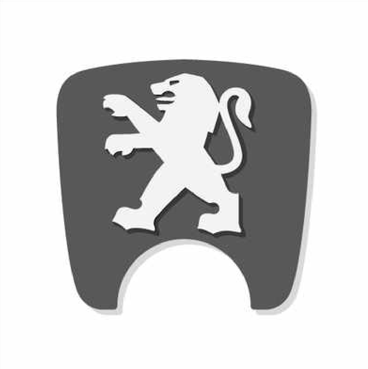 106 S2 Boot Lock Decal with Lion - Dark Grey Variants