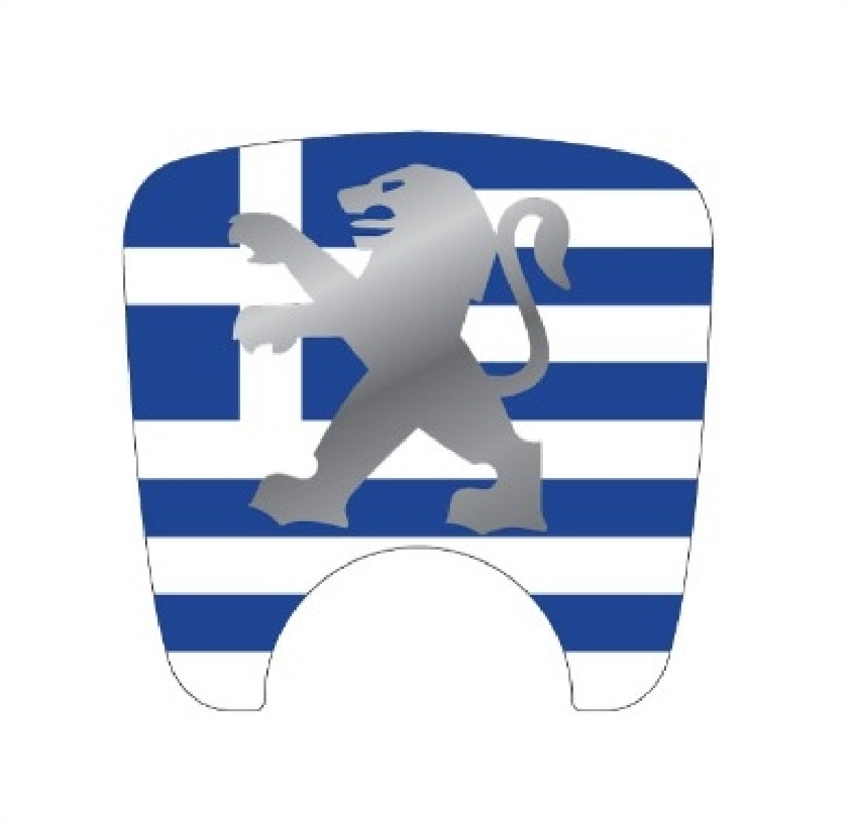106 S2 Boot Lock Decal - Greek Flag