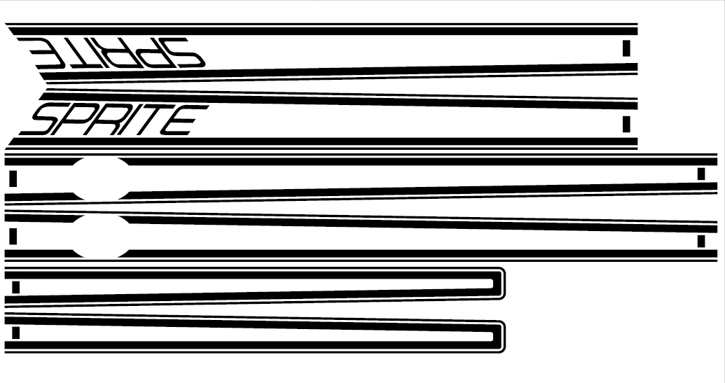 Early Sprite stripe set