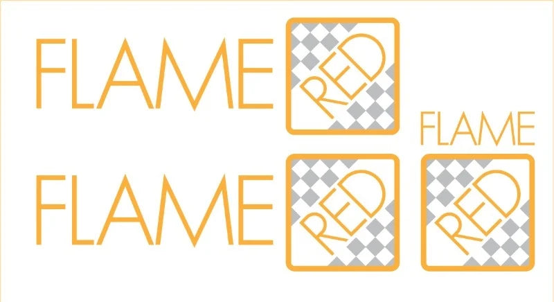 Flame Red Side and Bootlid Decals