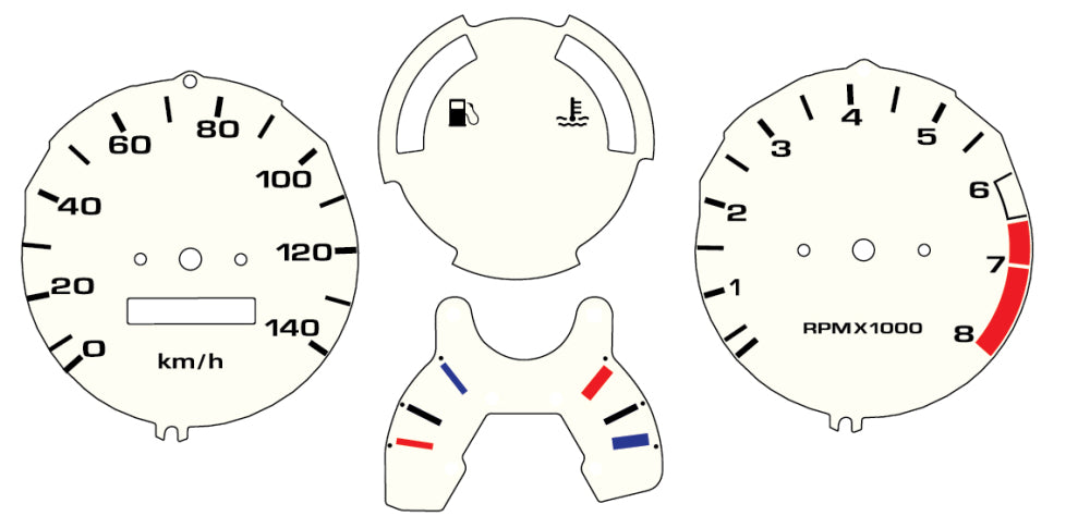 Nippon Seiki 2nd Gen Dials - 140 mph