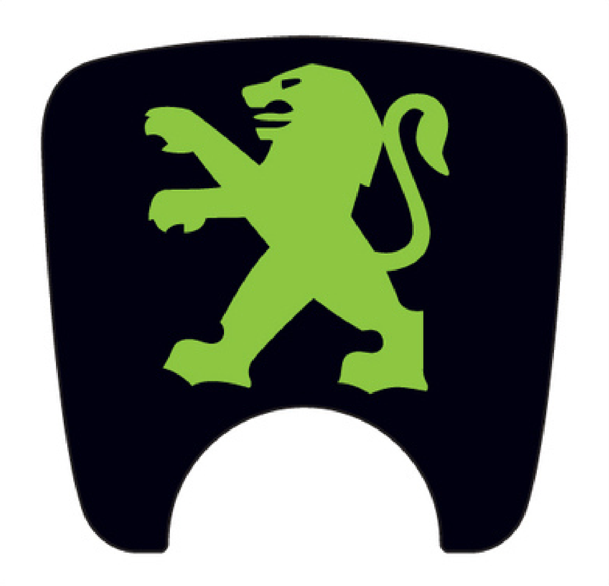Peugeot 106 S2 Boot Lock Decal Plain Black