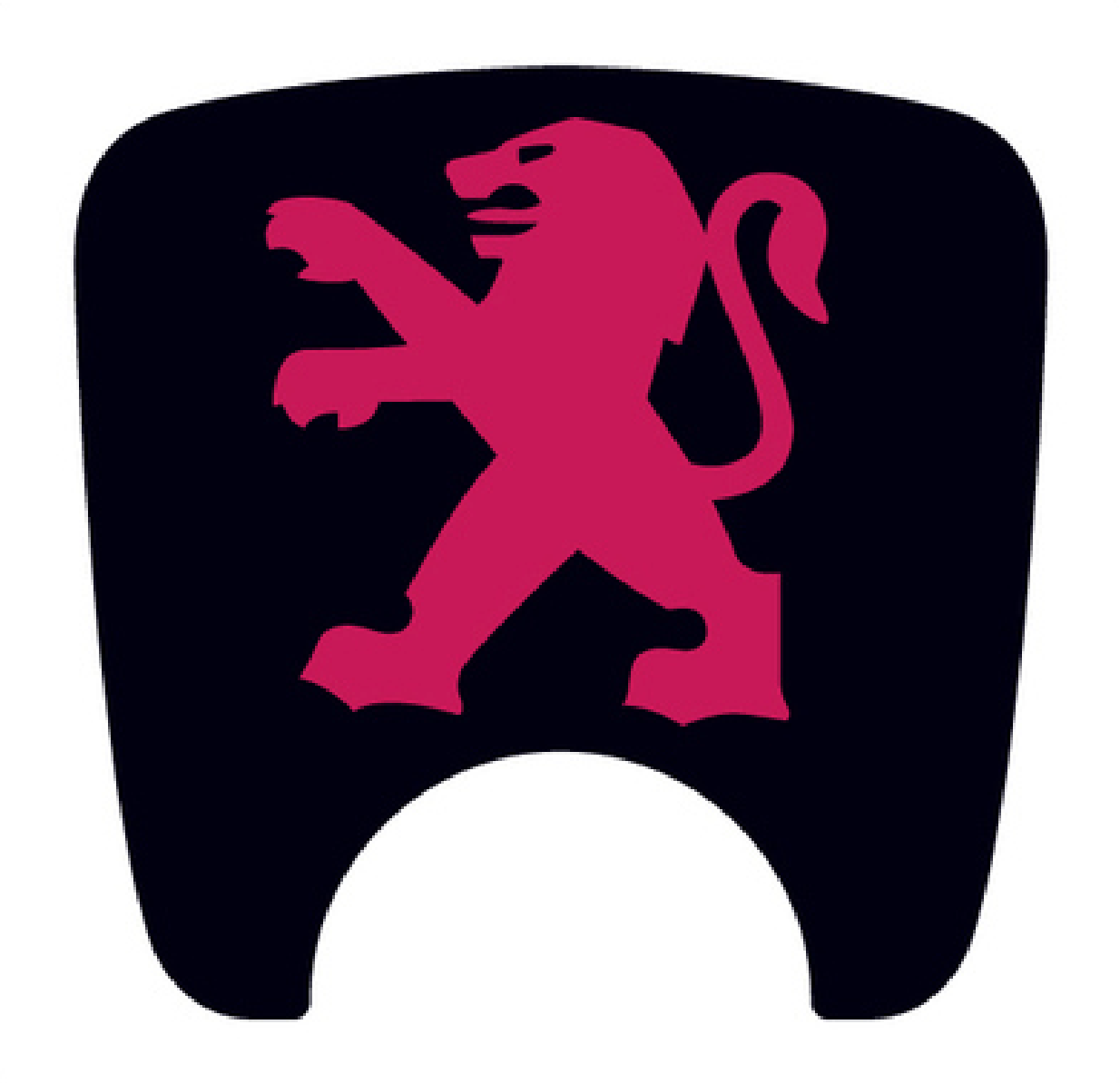 Peugeot 106 S2 Boot Lock Decal Plain Black