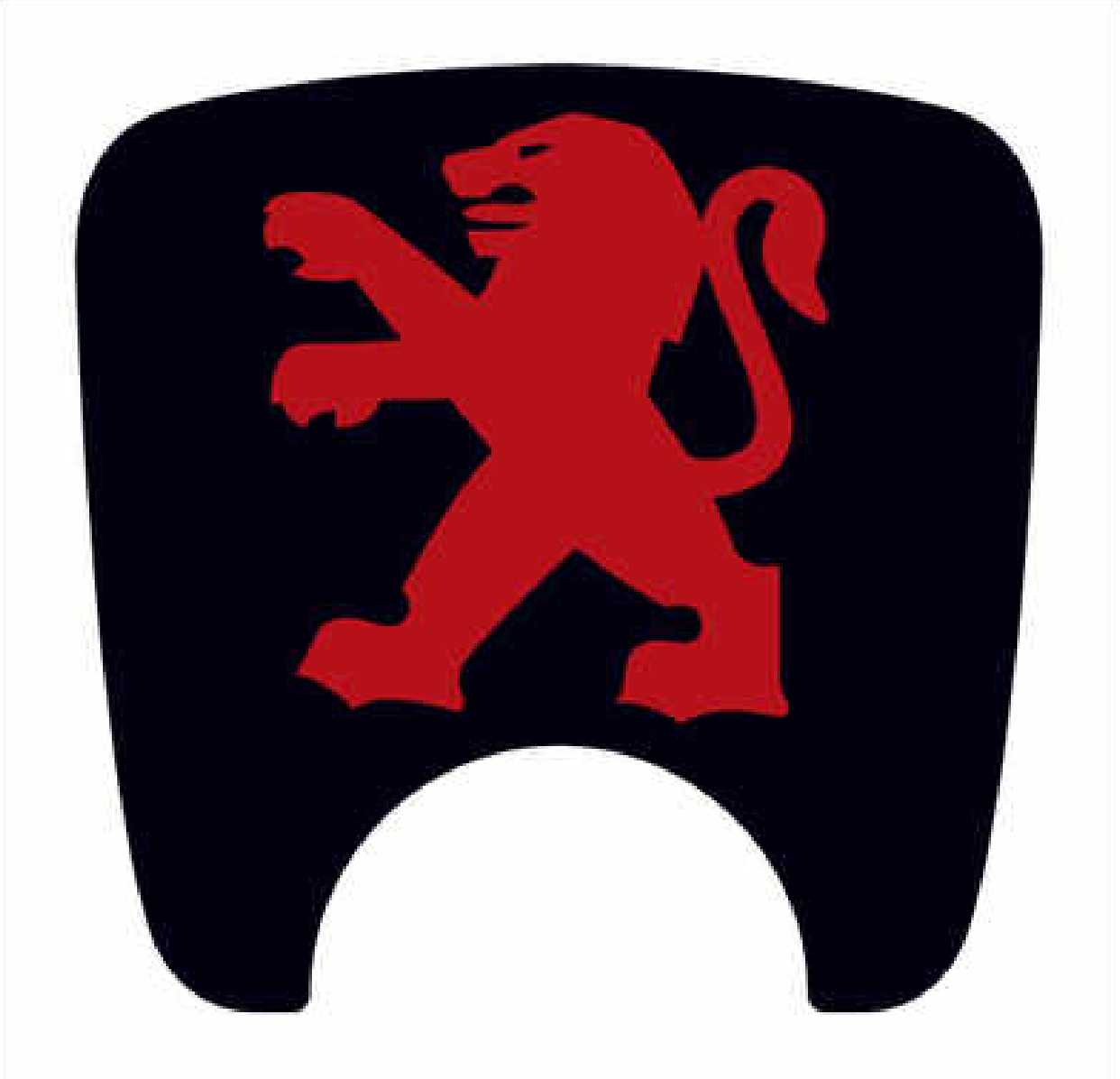 Peugeot 106 S2 Boot Lock Decal Plain Black