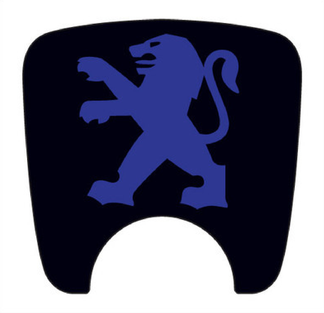 Peugeot 106 S2 Boot Lock Decal Plain Black