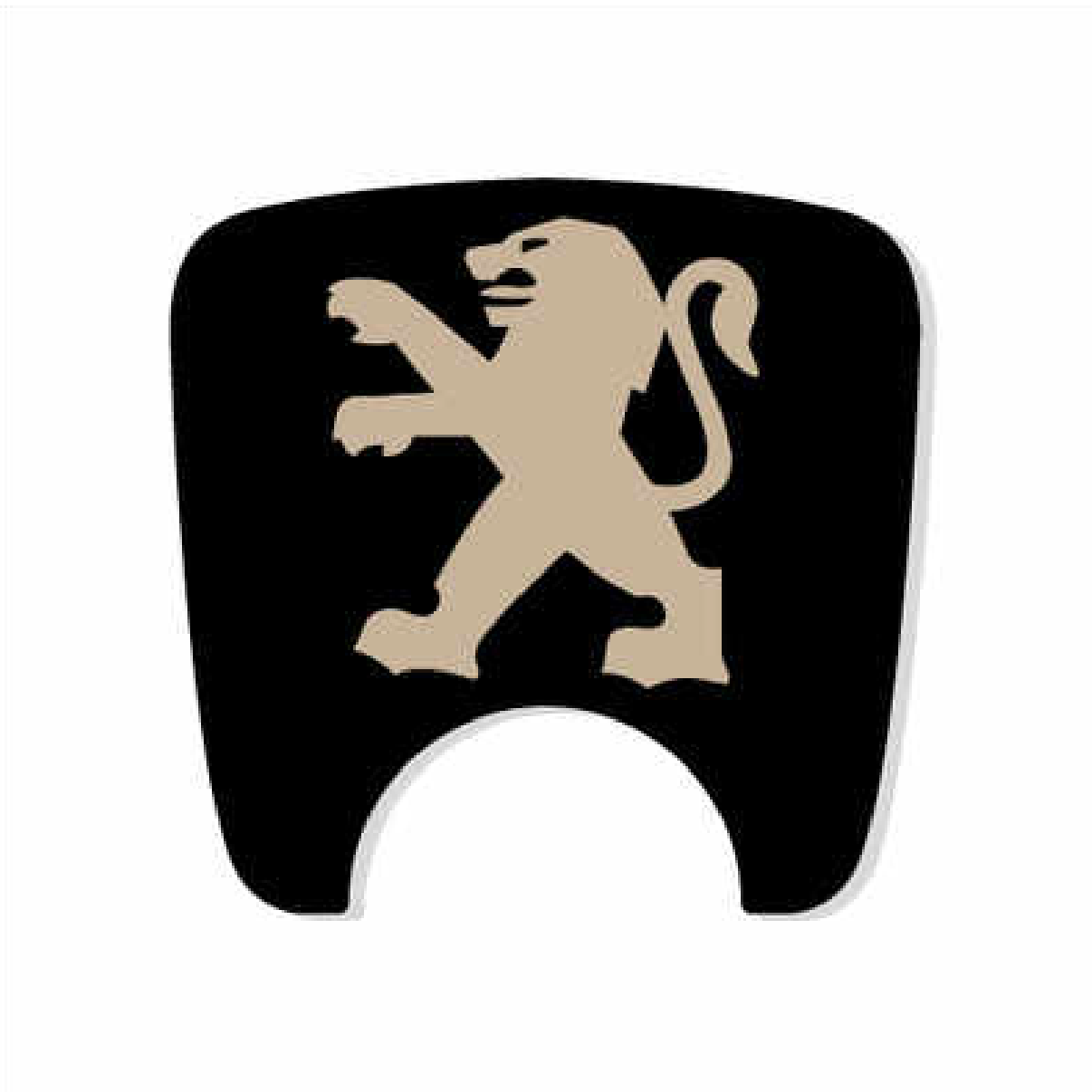 Peugeot 106 S2 Boot Lock Decal Plain Black