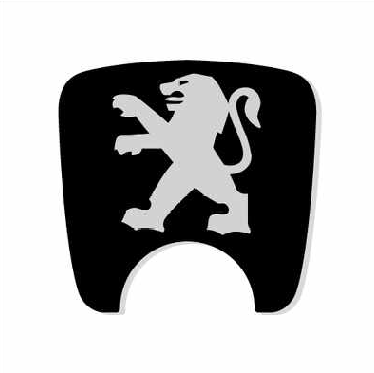 Peugeot 106 S2 Boot Lock Decal Plain Black