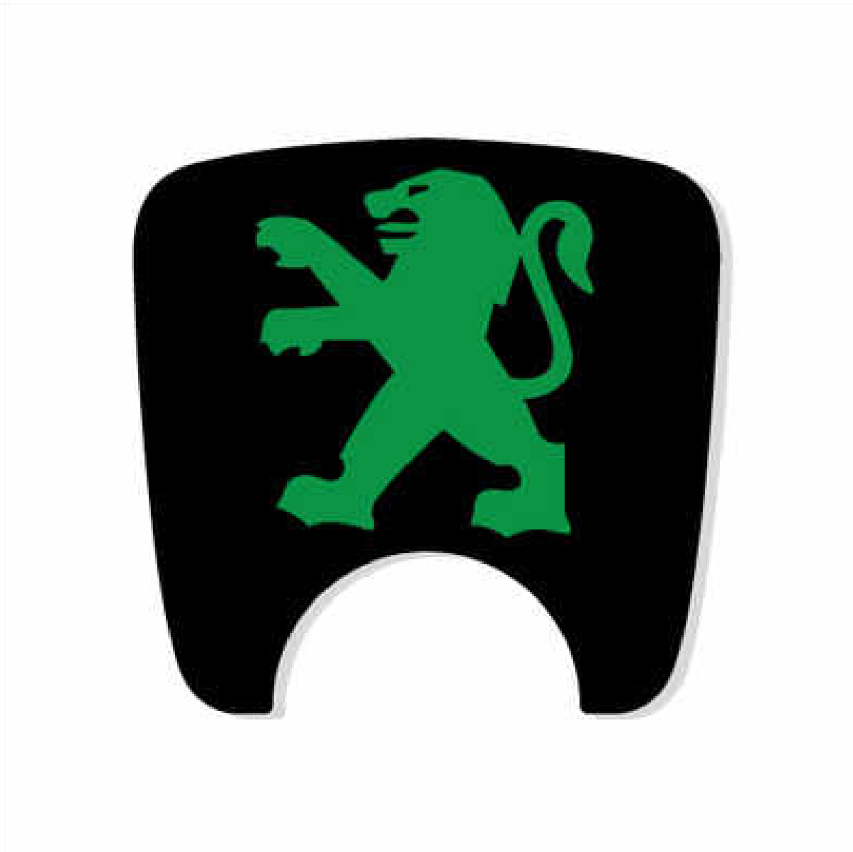Peugeot 106 S2 Boot Lock Decal Plain Black
