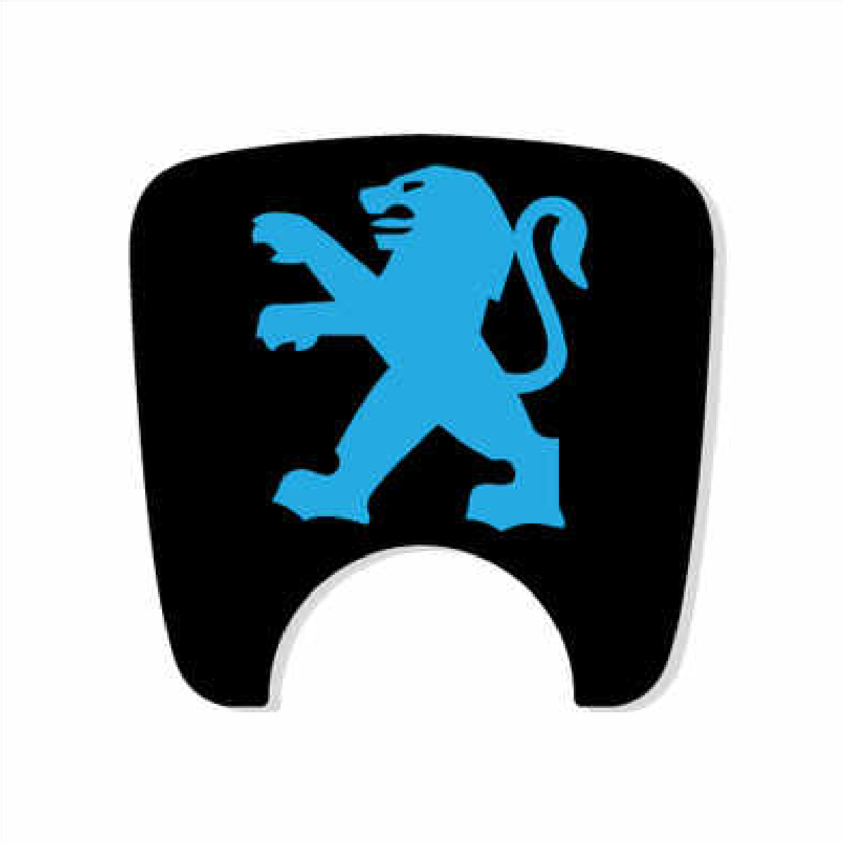 Peugeot 106 S2 Boot Lock Decal Plain Black
