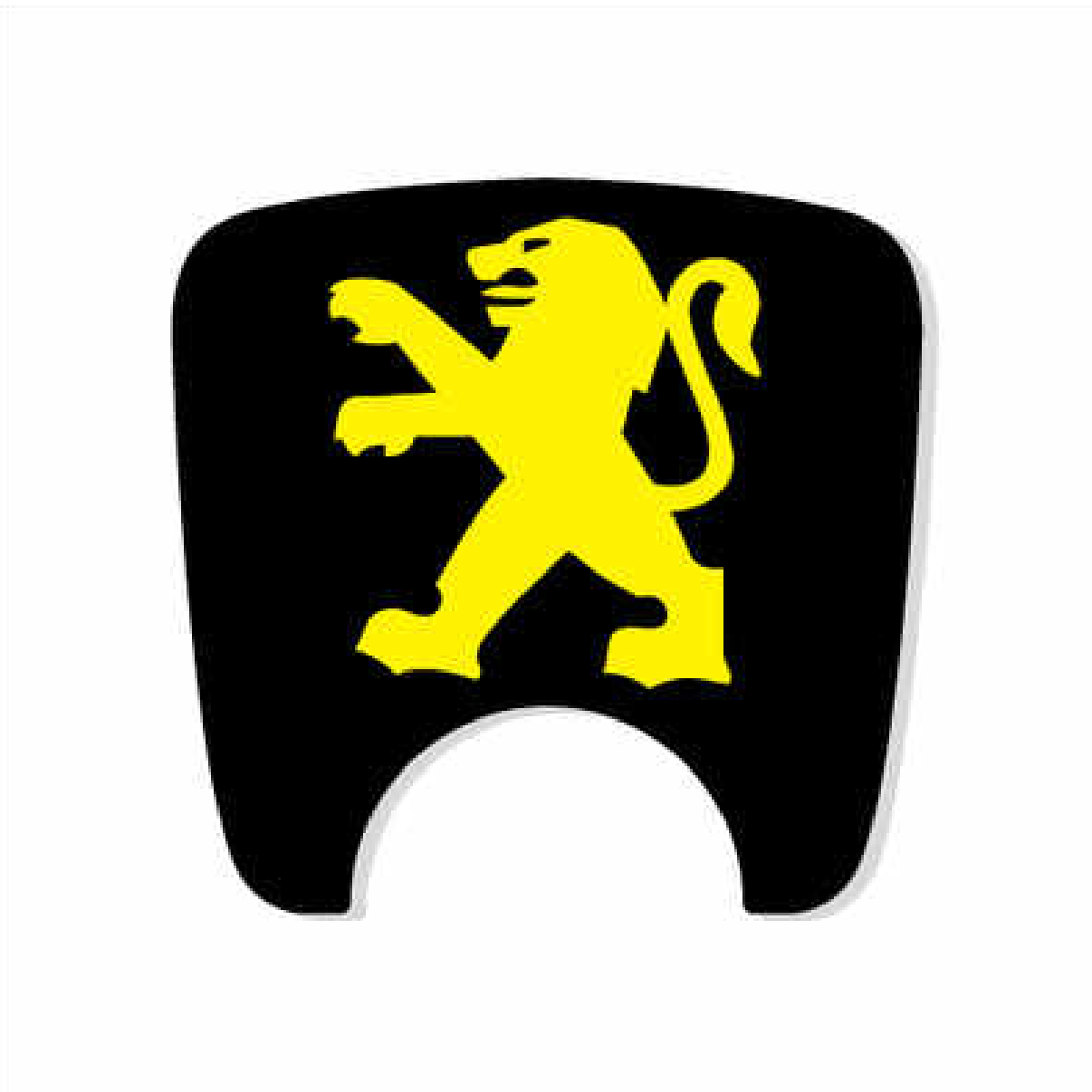 Peugeot 106 S2 Boot Lock Decal Plain Black