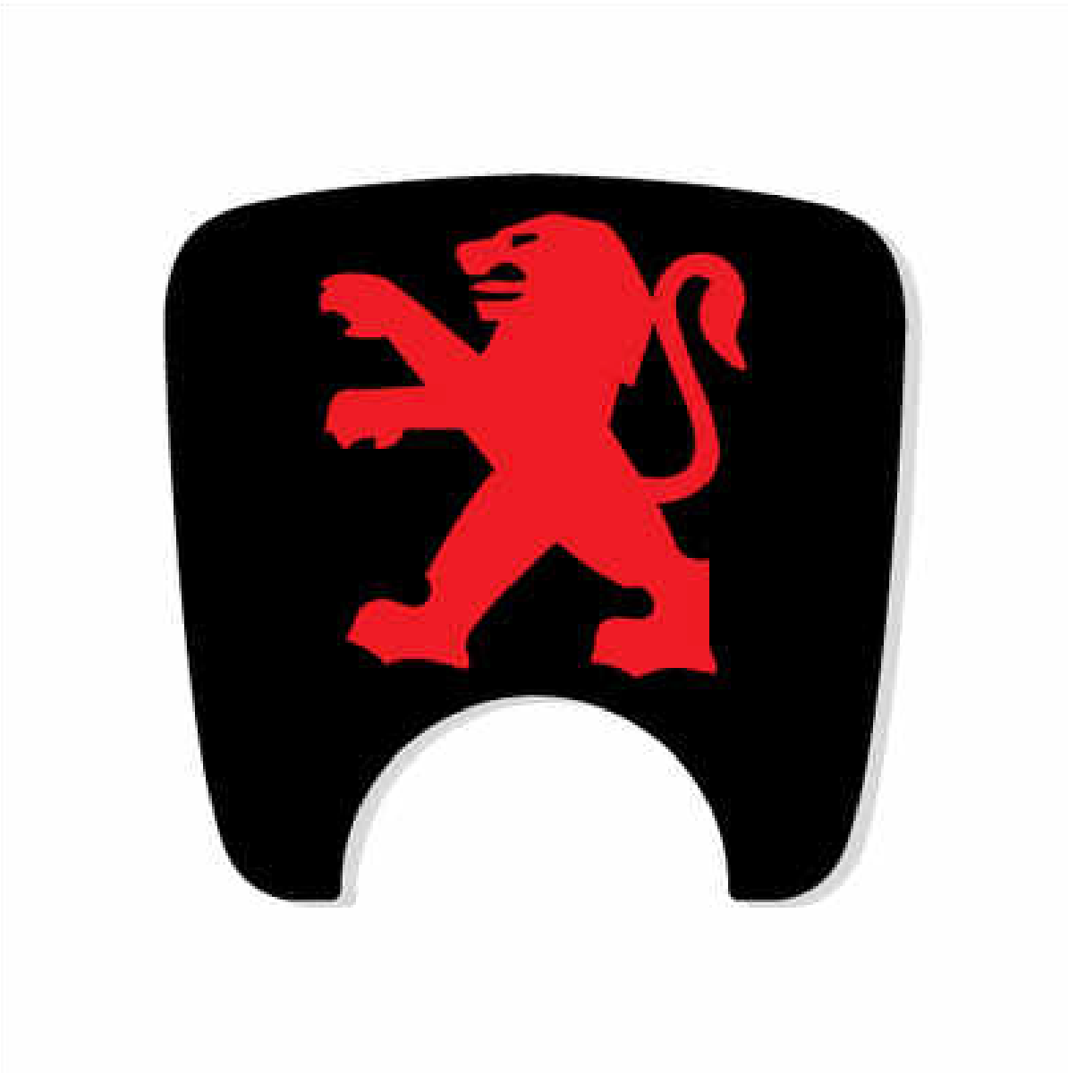 Peugeot 106 S2 Boot Lock Decal Plain Black