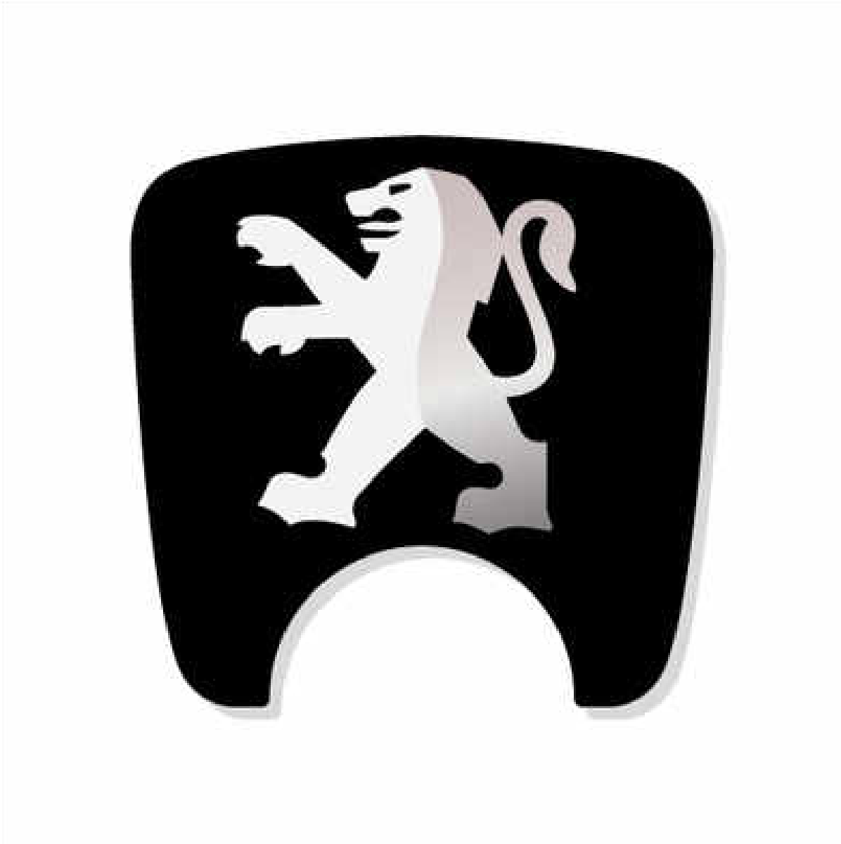 Peugeot 106 S2 Boot Lock Decal Plain Black