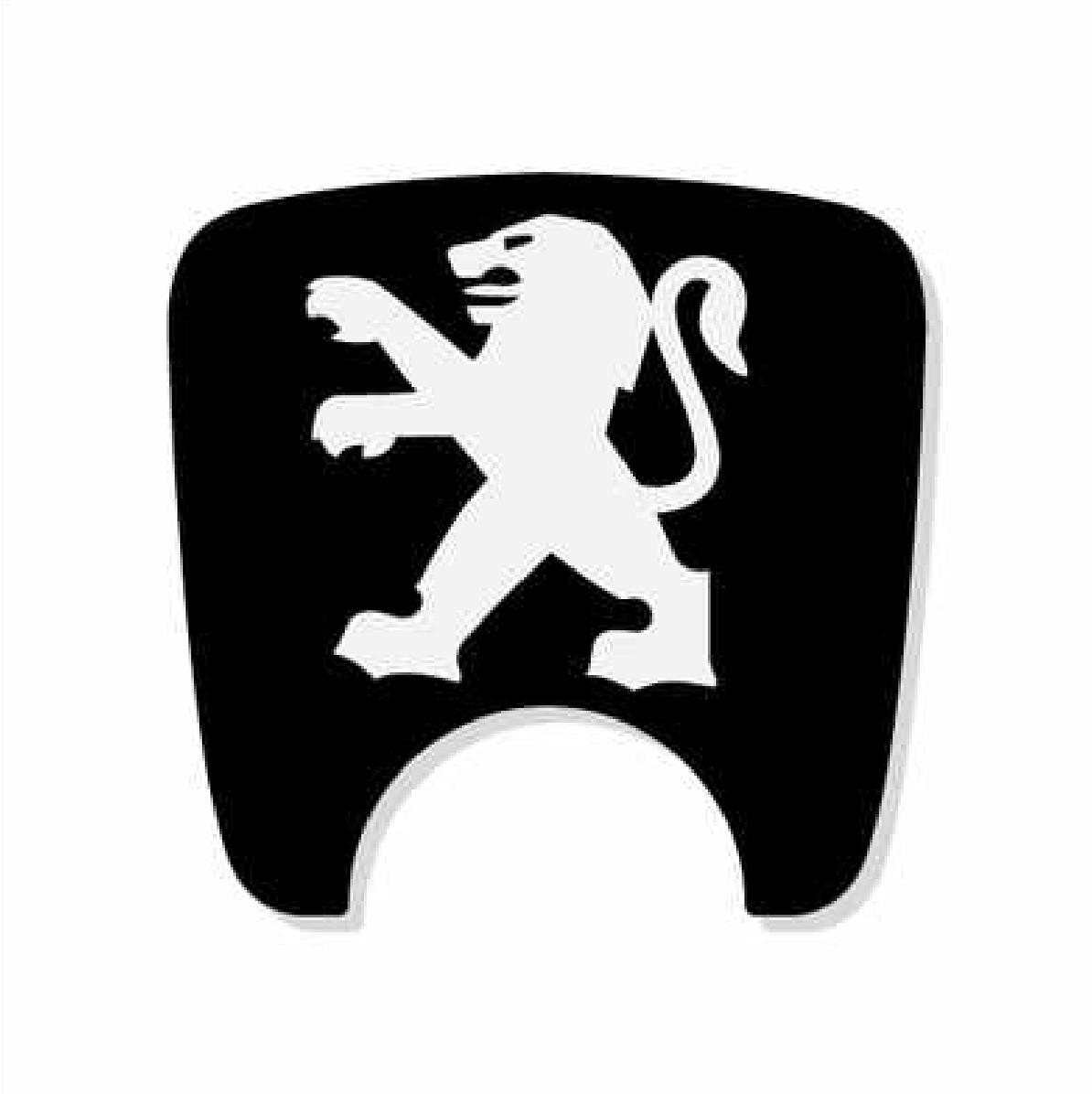 Peugeot 106 S2 Boot Lock Decal Plain Black