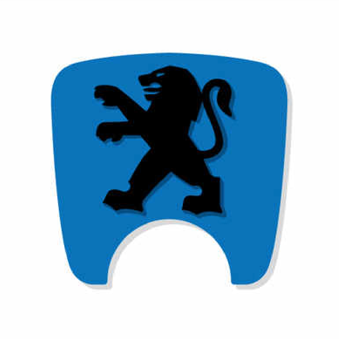 106 S2 Boot Lock Decal with Black Lion - Blue Variants