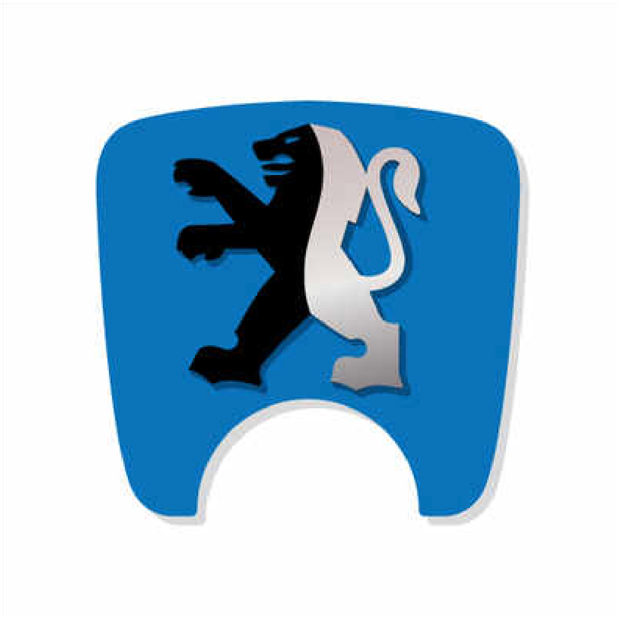 106 S2 Boot Lock Decal with Lion - Blue Variants