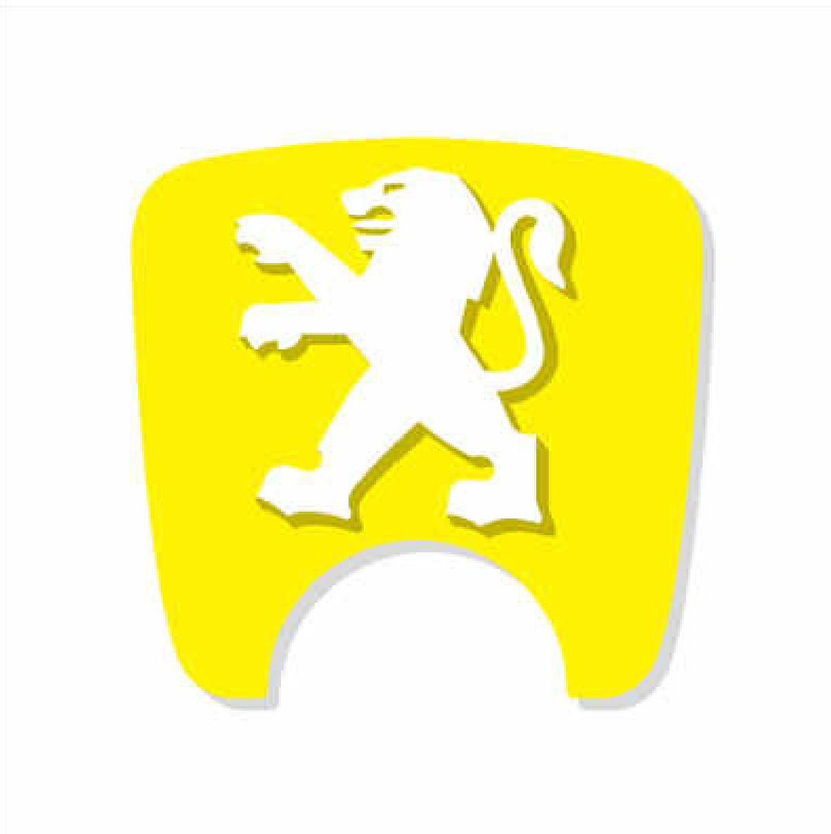106 S2 Boot Lock Decal with Lion - Yellow Variants