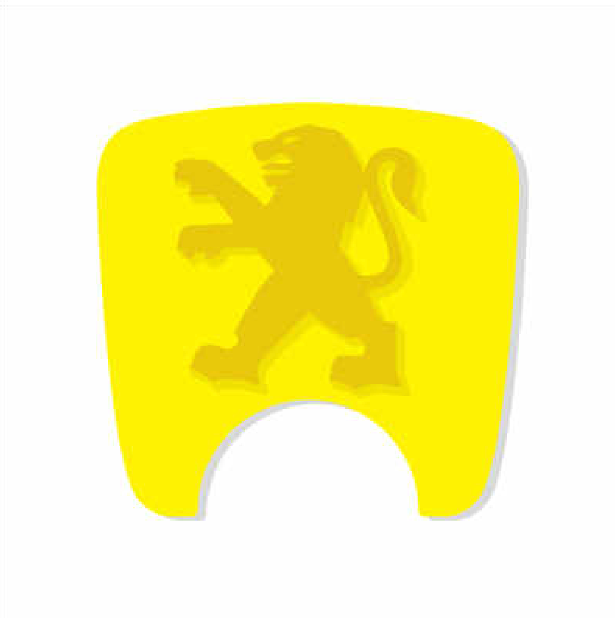106 S2 Boot Lock Decal with Lion - Yellow Variants