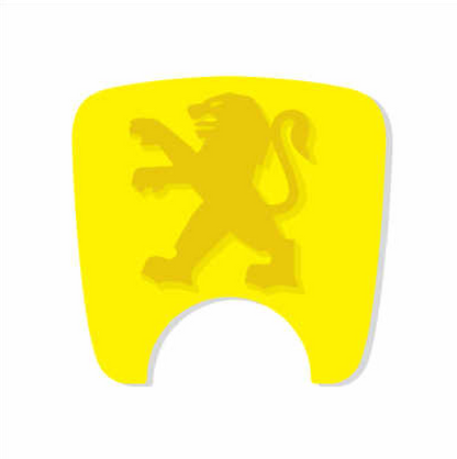 106 S2 Boot Lock Decal with Lion - Yellow Variants
