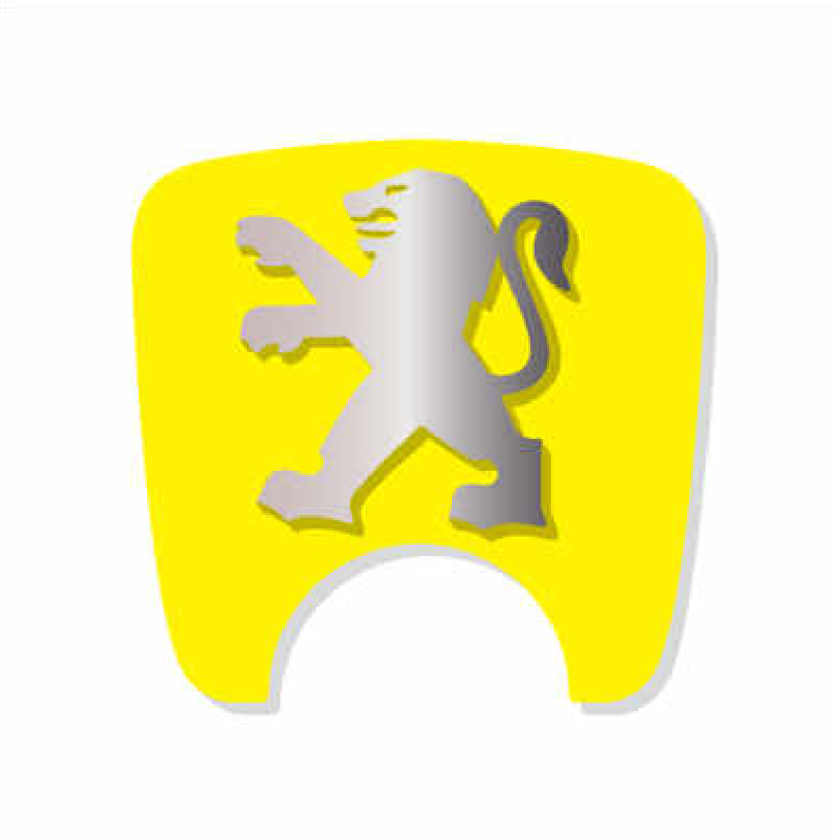 106 S2 Boot Lock Decal with Lion - Yellow Variants
