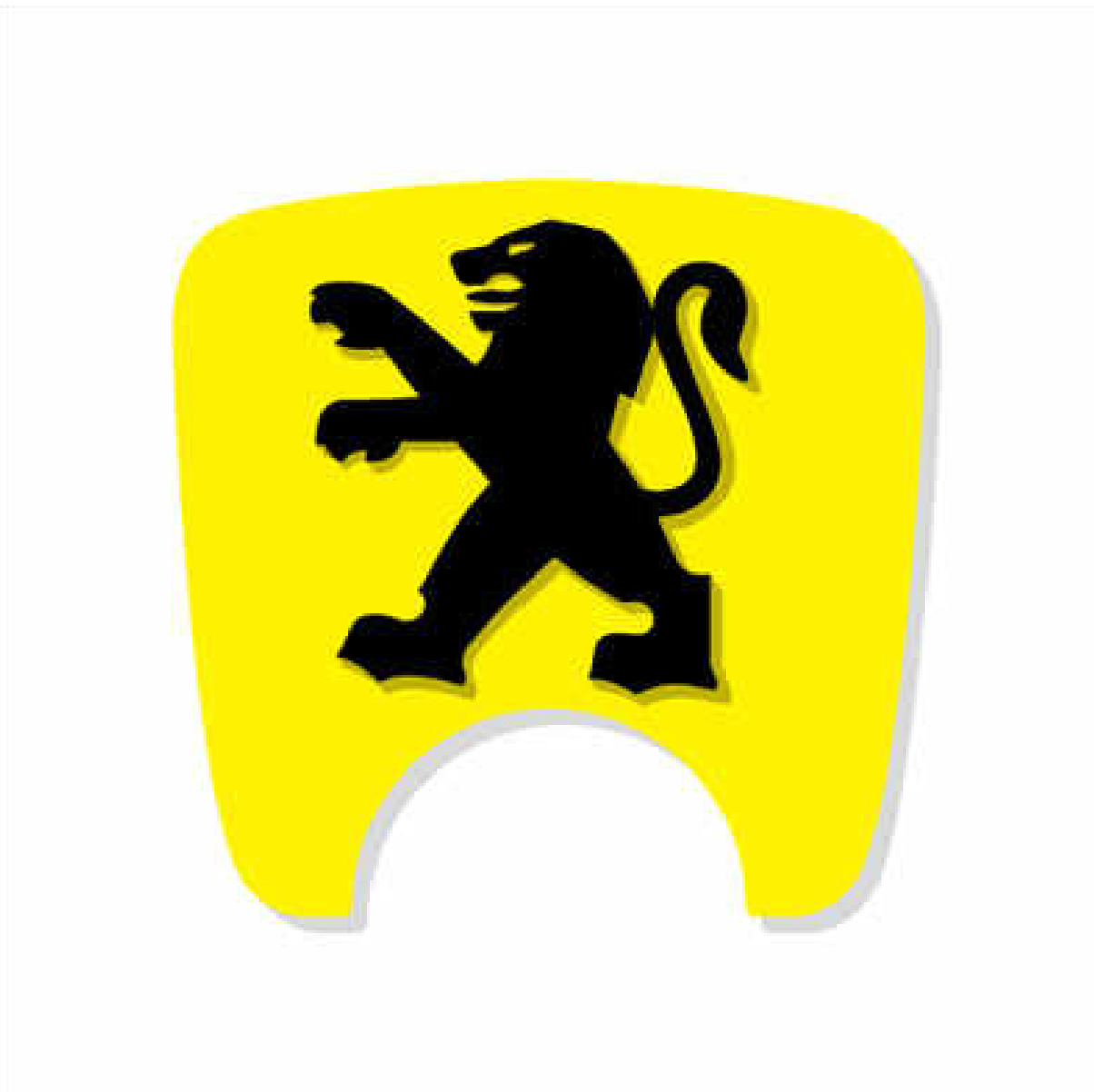 106 S2 Boot Lock Decal with Lion - Yellow Variants