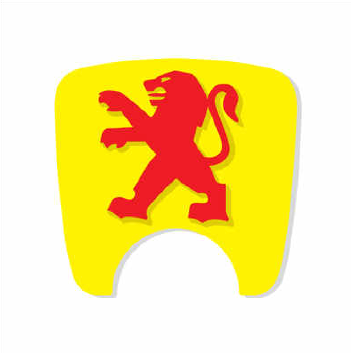 106 S2 Boot Lock Decal with Lion - Yellow Variants