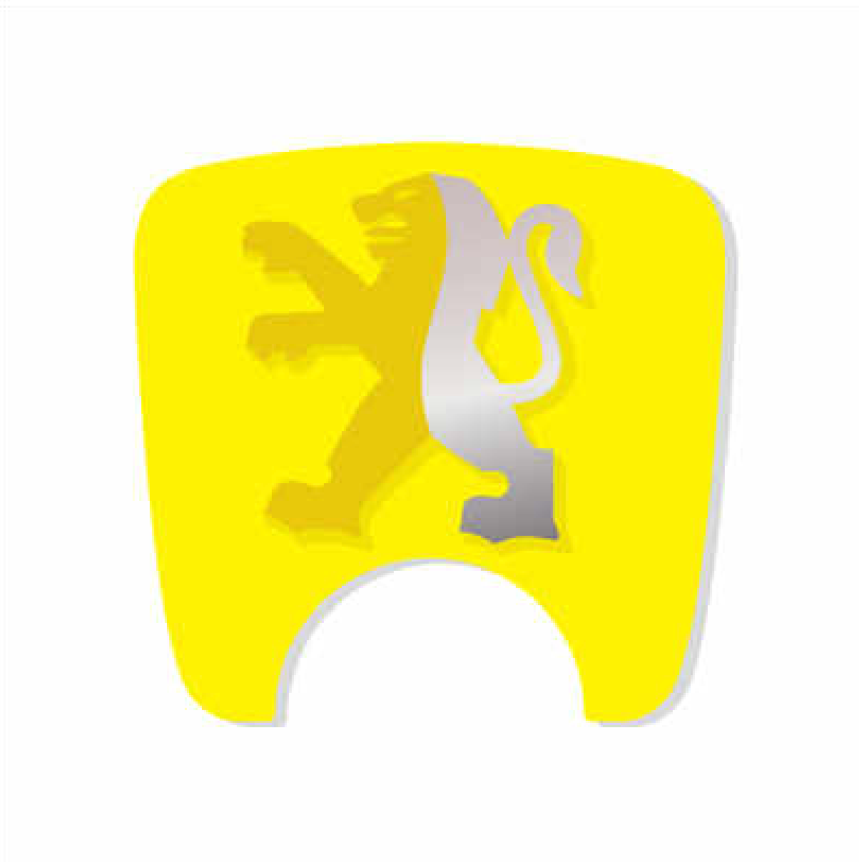 106 S2 Boot Lock Decal with Lion - Yellow Variants
