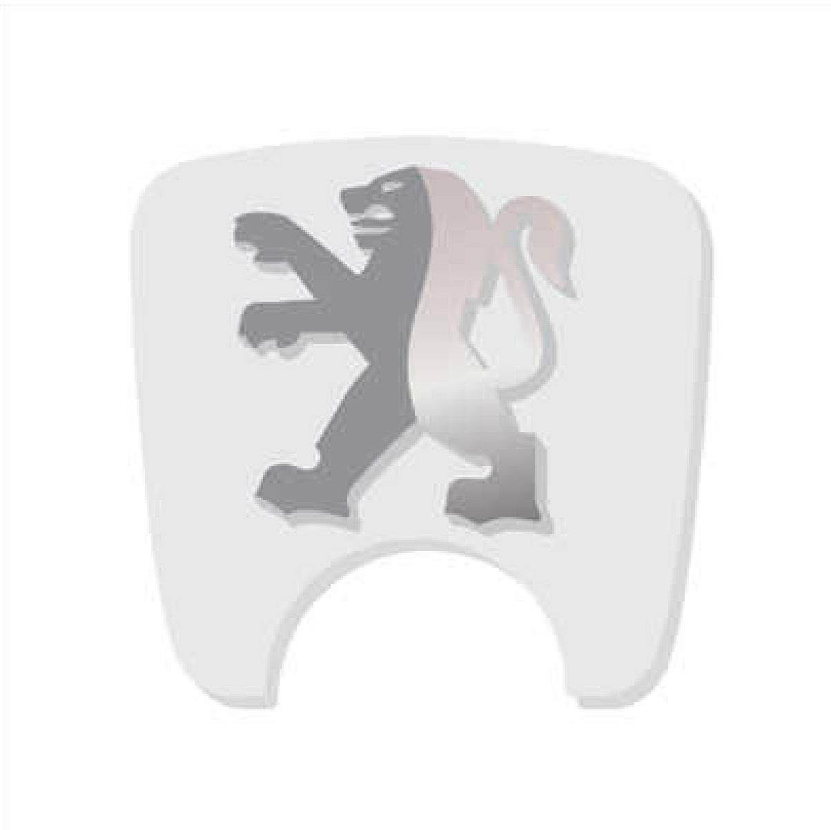 106 S2 Boot Lock Decal with Lion - Light Grey Variants