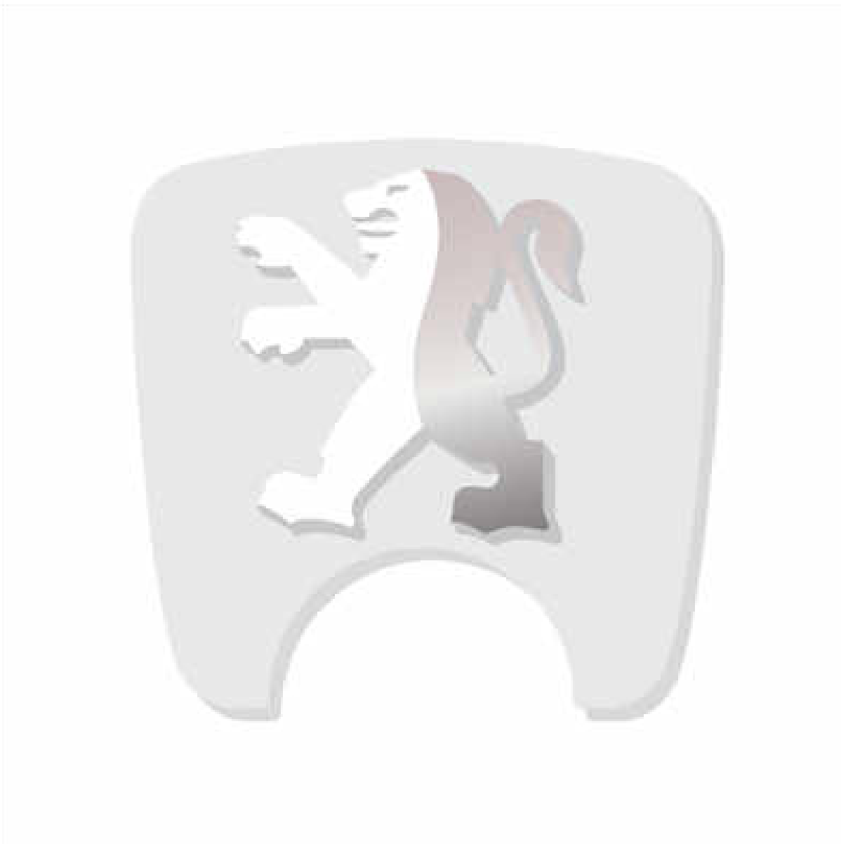 106 S2 Boot Lock Decal with Lion - Light Grey Variants