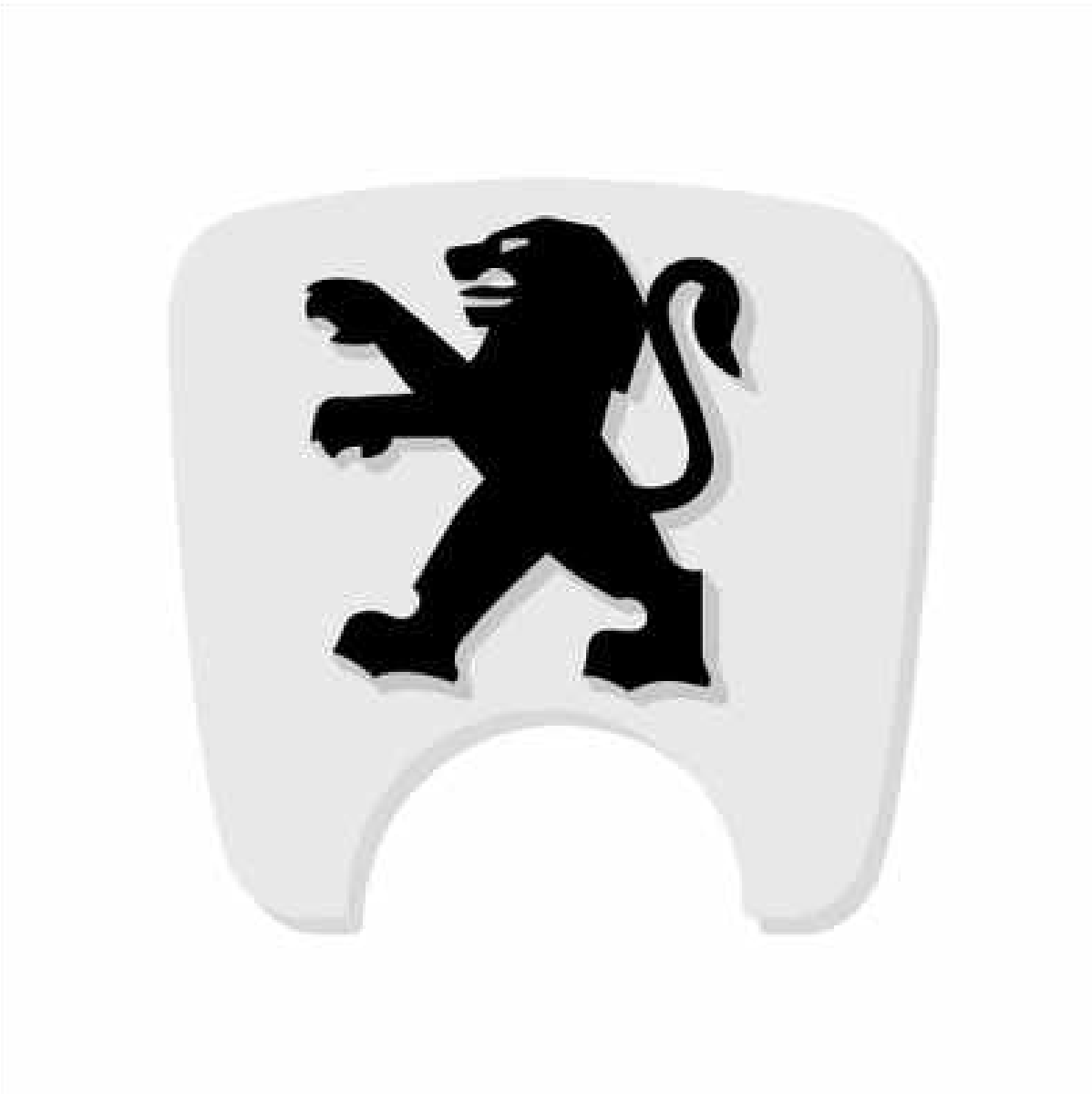 106 S2 Boot Lock Decal with Lion - Light Grey Variants