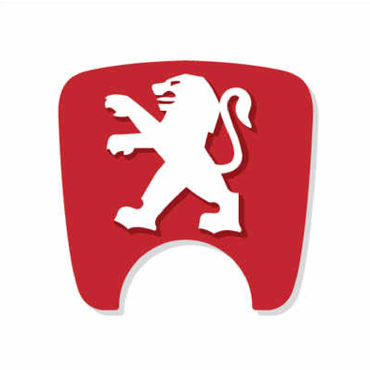 106 S2 Boot Lock Decal with Lion - Red Variants