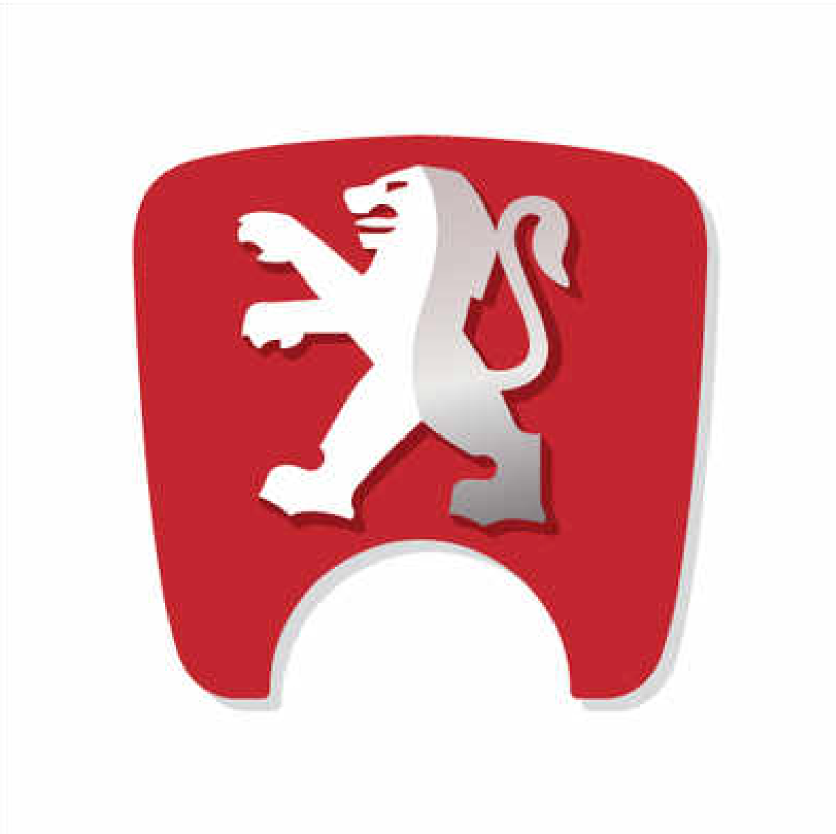 106 S2 Boot Lock Decal with Lion - Red Variants