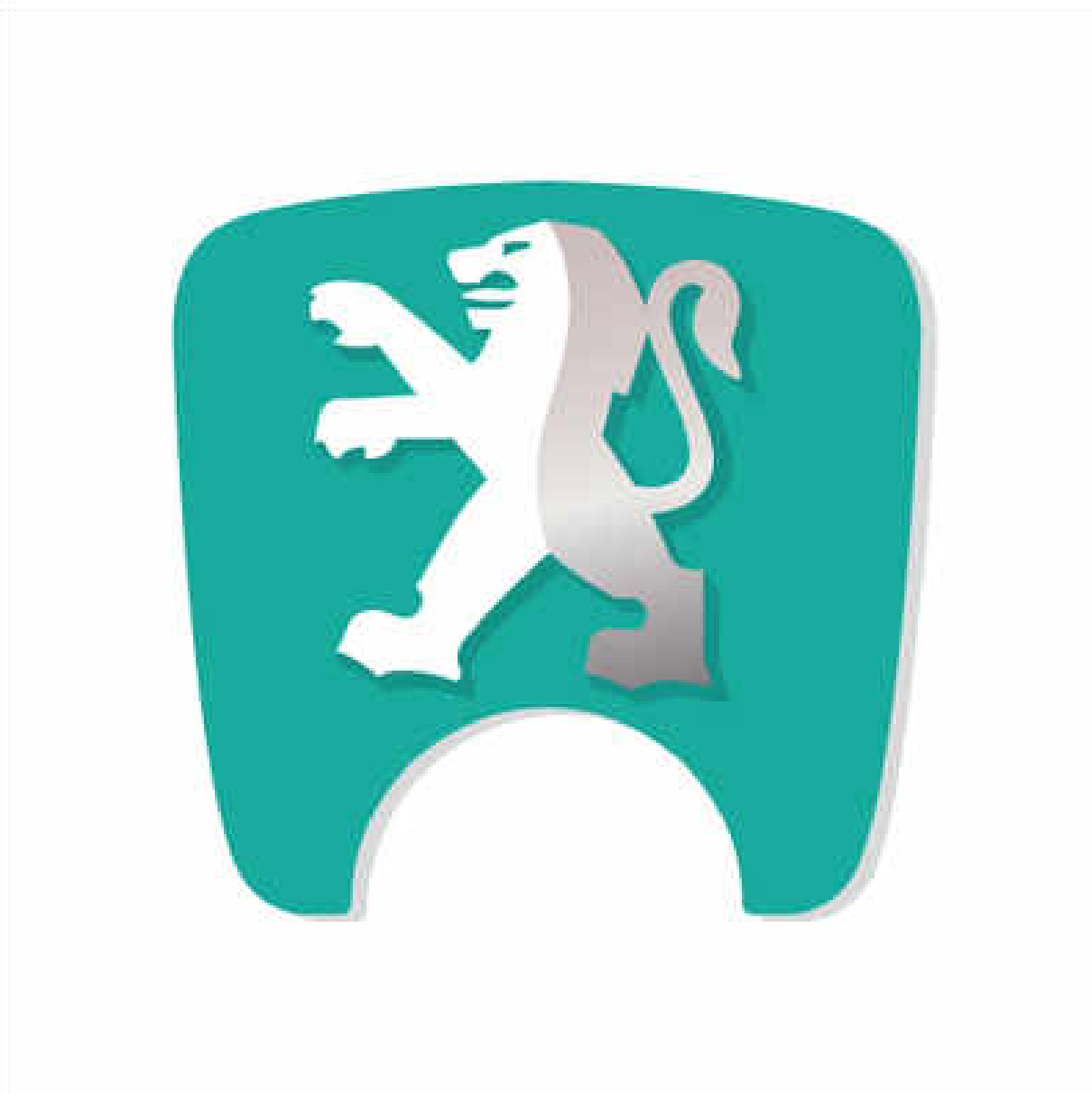 106 S2 Boot Lock Decal with Lion - Turquoise Variants