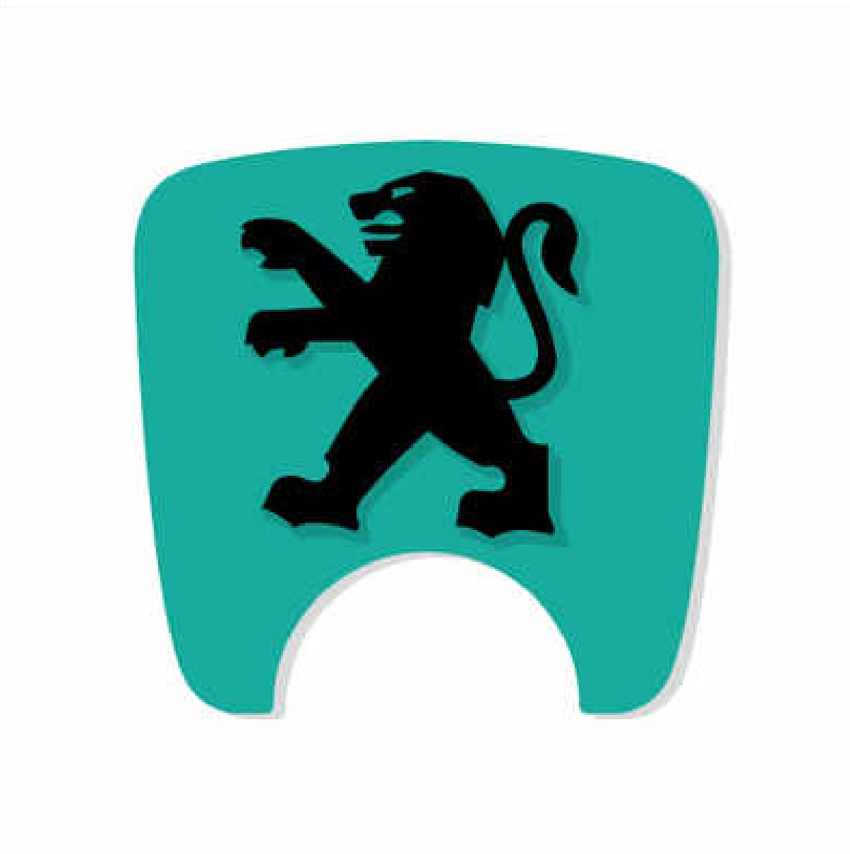 106 S2 Boot Lock Decal with Lion - Turquoise Variants