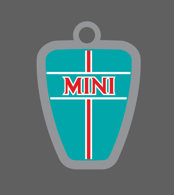 Sidewalk Badge Keyring