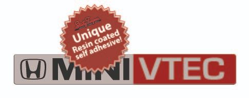Vtec Sticky Note BL rectangular Rear Badge VTEC – StickyFingers Decals & Graphics